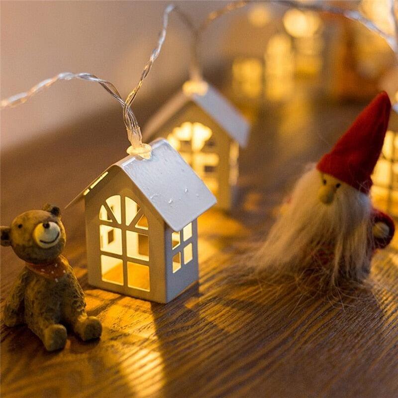 Norvo | Fairy Wood House Lights - Juletrehus Lyskilder