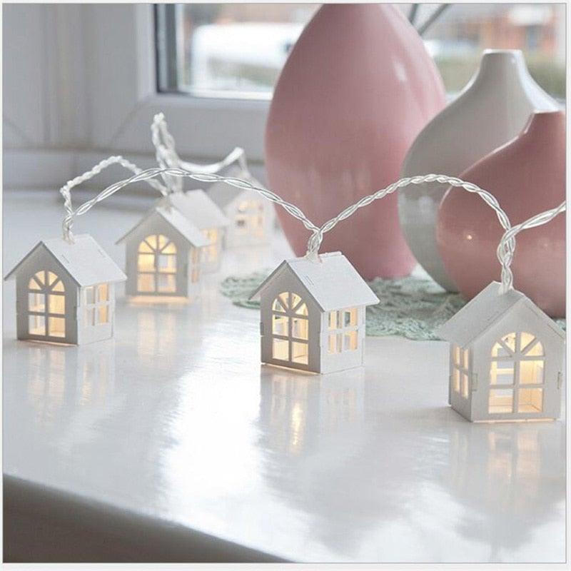 Norvo | Fairy Wood House Lights - Juletrehus Lyskilder