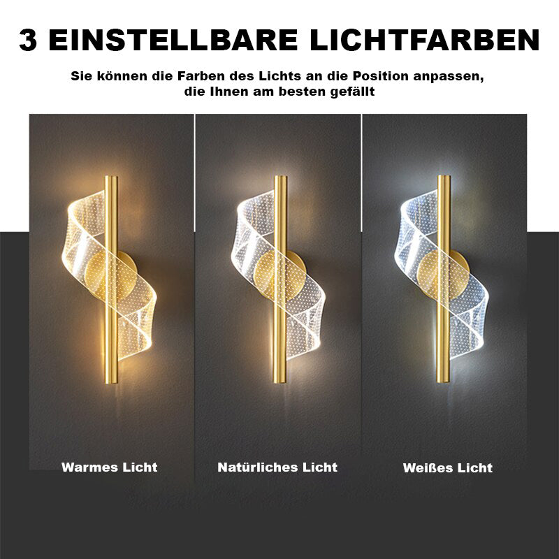 Norvo | Luksus Glass Vegglampe med Lysestake