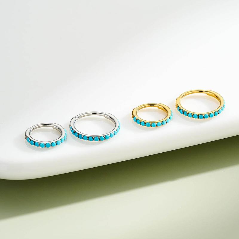 Norvo | Turkis Accent Hengt Nese Ring