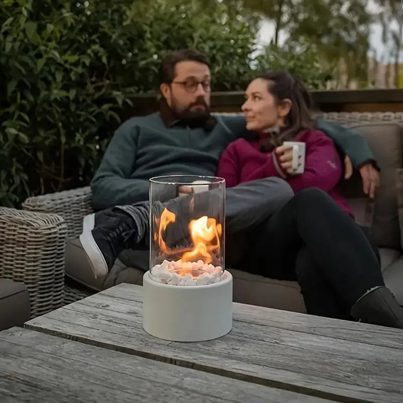 Norvo | Bærbar ildschale for en koselig atmosfære | Elegant & moderne bord ildschale - Shakti