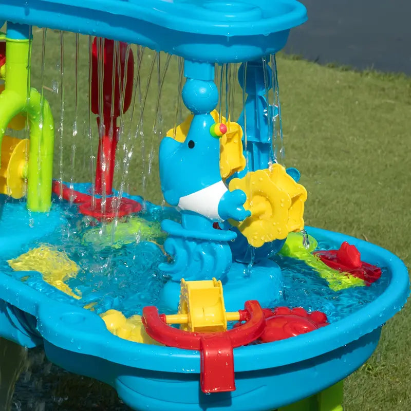 Norvo | SplashTower 3-TIER Sand og Vannbord – Utendørs lekeplattform for barn