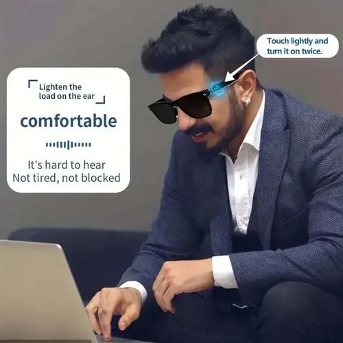 Norvo | Super Black TechnologySmart Trådløse Hodetelefoner Solbriller