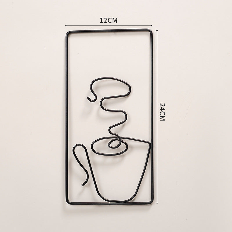 Norvo | Moderne Abstrakt Katt Metall Veggdekorasjon for Stilfull Hjemmedekor