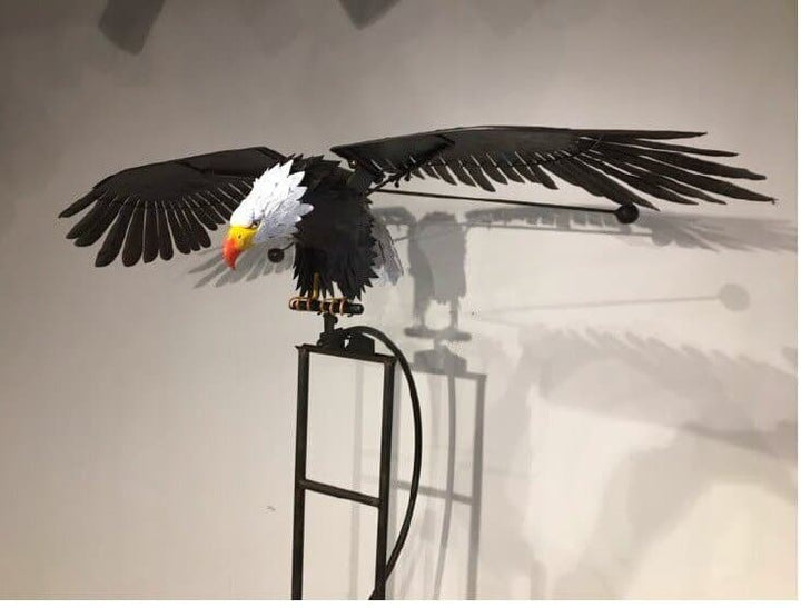 Norvo | WindGarden | Metallhage Snurrer Vind Spinner med Bakke Spyd – Værbestandig Dekor