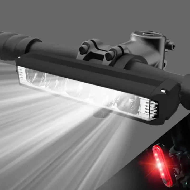 Oppladbart sykkellys 1400 lumen – Vanntett med flere lysmodi | Norvo