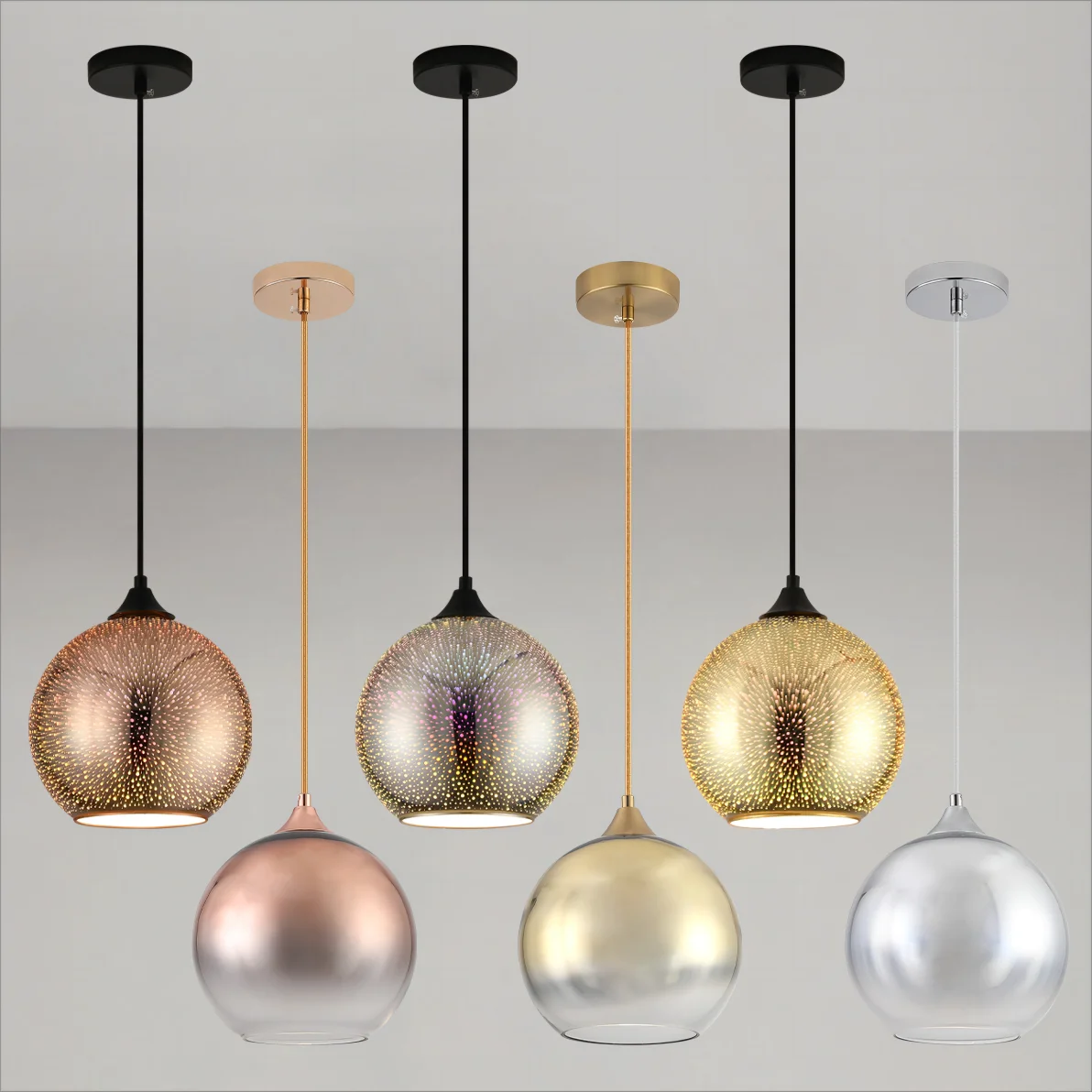 Norvo | Perforert Glass Taklampe