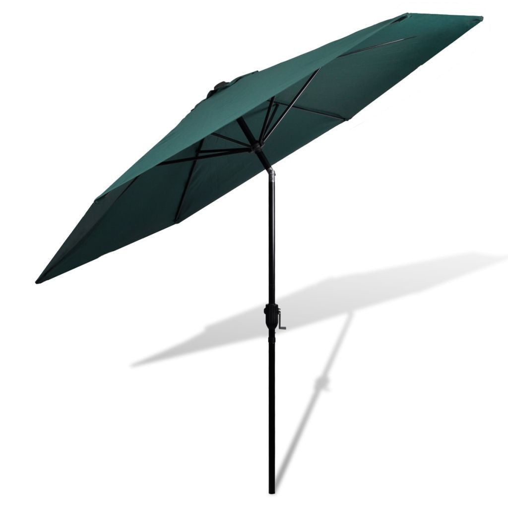 Parasol Grønn 3m Stål Stang