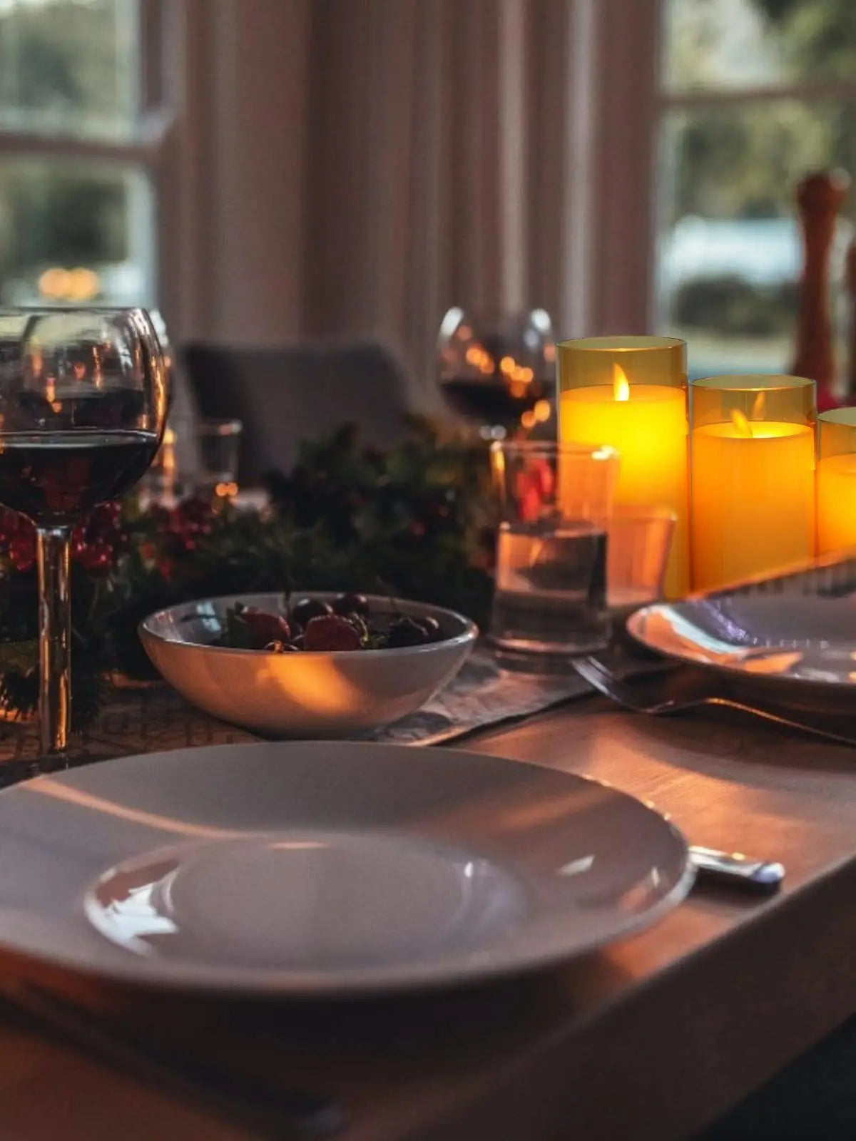 Frendorf | Flammestråle LED-lysestaker for en koselig atmosfære - Lumos