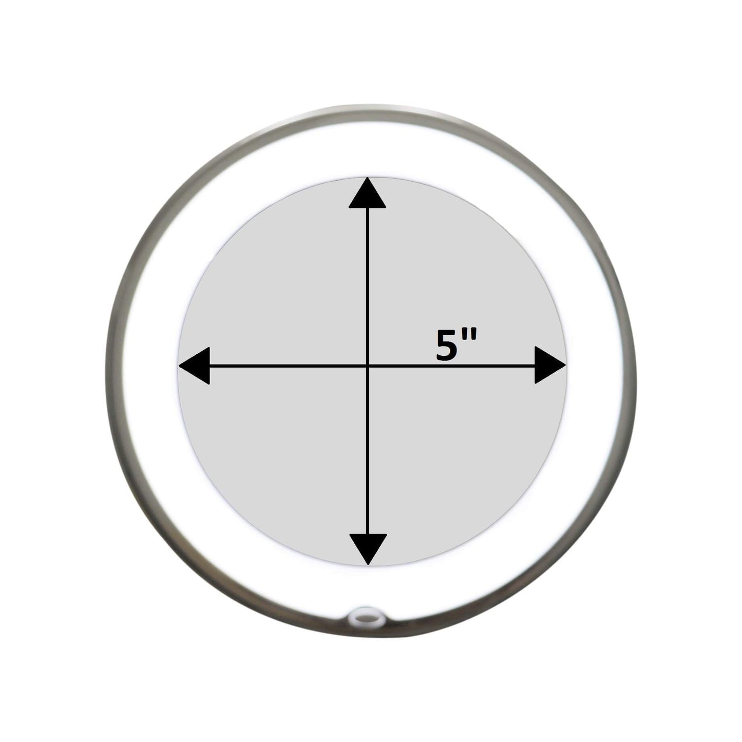 Norvo | ReflectFlex LED Forstørrelsesspeil med Fleksibel Gåsehals | 10x Forstørrelse | Dagslys LED | Kosmetikk-speil