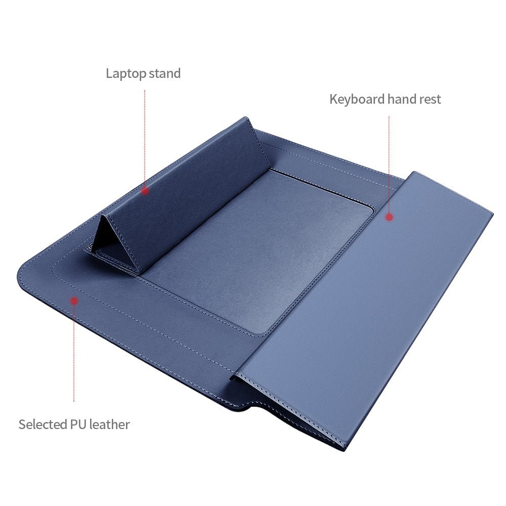 Norvo | FlexiGuard – Slank Vanntett Laptop Sleeve med Støtbeskyttelse & Stativ