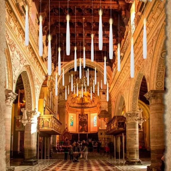 Norvo | Magiske Flytende Stearinlys med Tryllestav – Flammefri LED Lys til Halloween & Jul