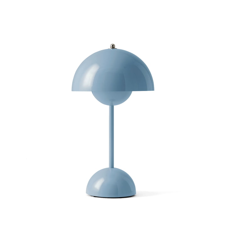 Norvo | Minimalist Blomsterpotte Bordlampe - Oppladbar Nattbordlampe & Trådløs Design Soppformet Lamper