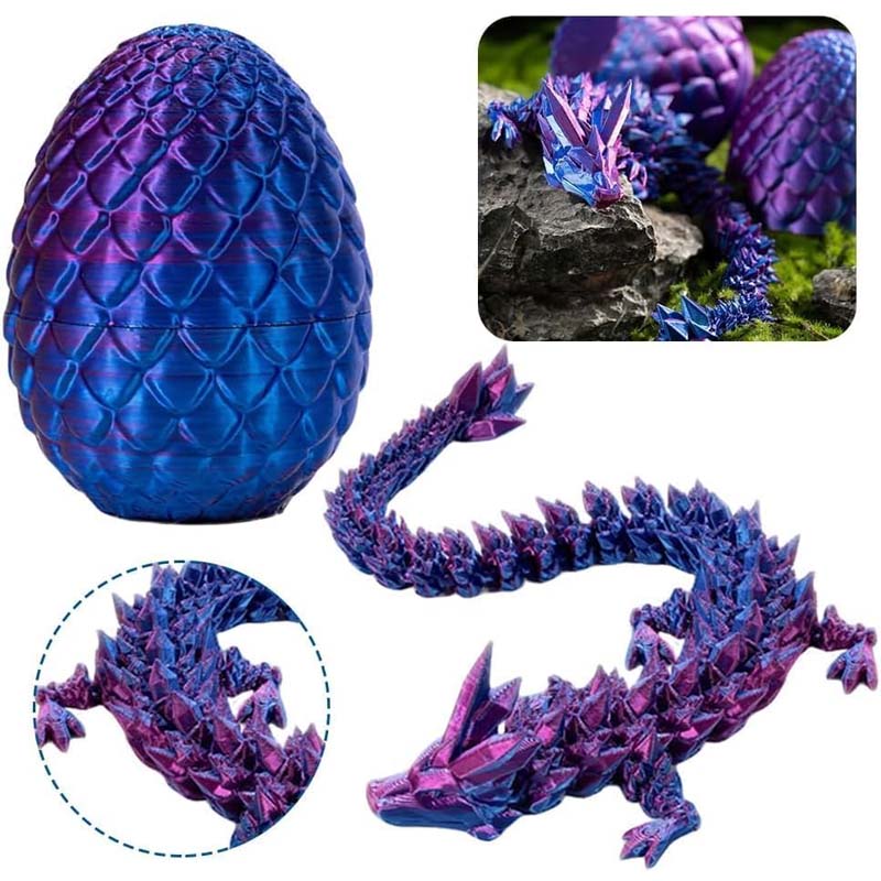 Norvo | Edelsten Drage Egg Ornamenter