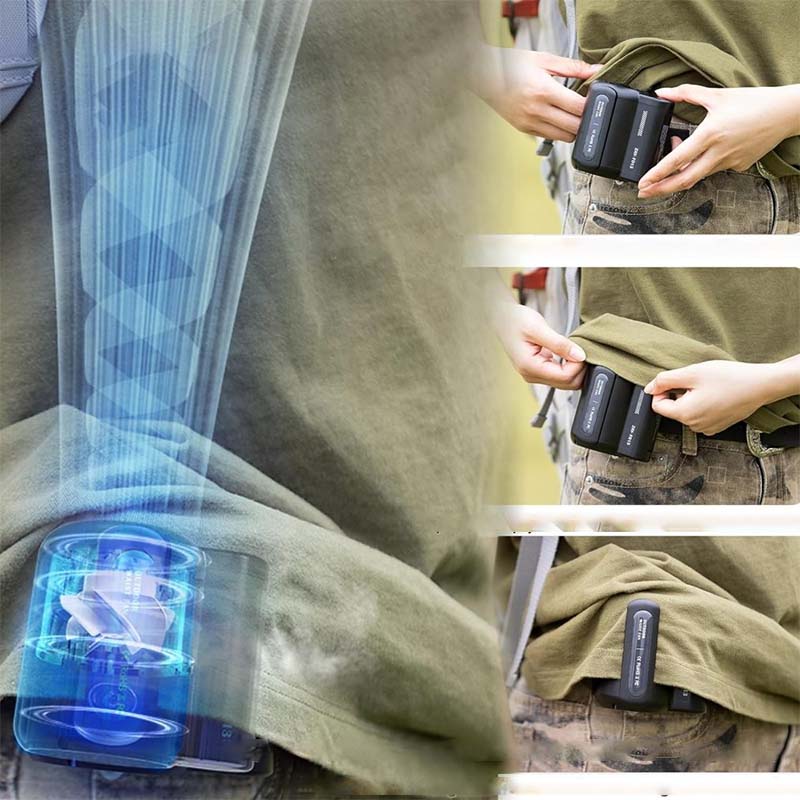 Norvo | Bærbar Midje Klype Vifte