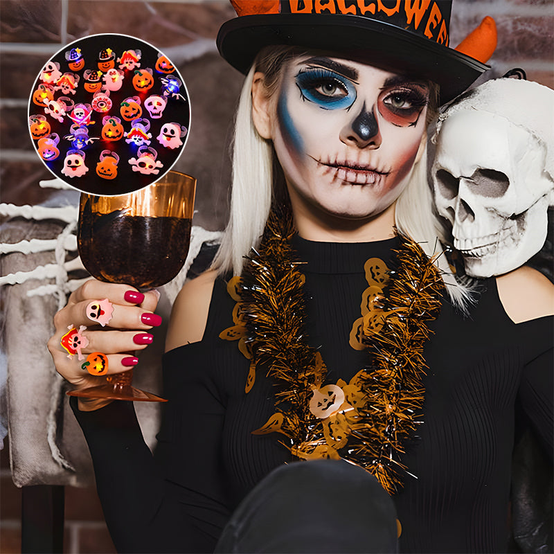 Norvo | Lysende Halloween Ringer & Brosjer