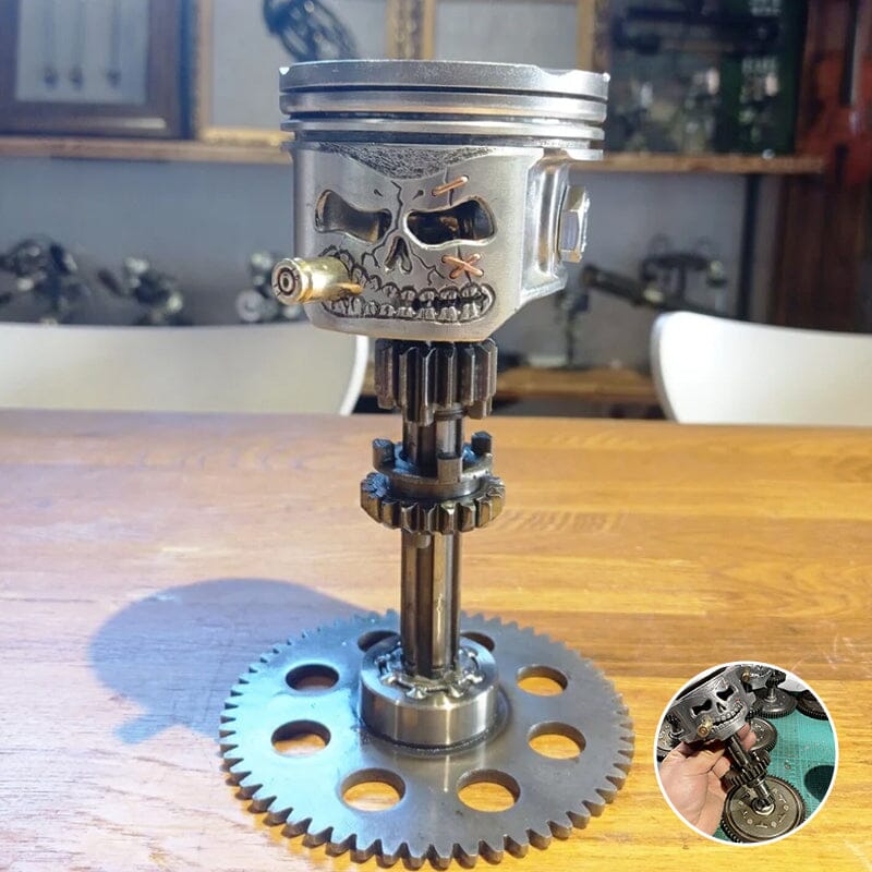 Norvo | Piston Skull Face Skulptur