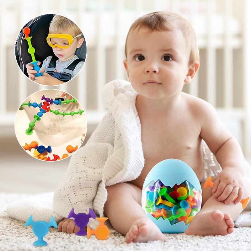 Norvo | Fargerik Silikon Sugekopplek Toys (38stk/set)