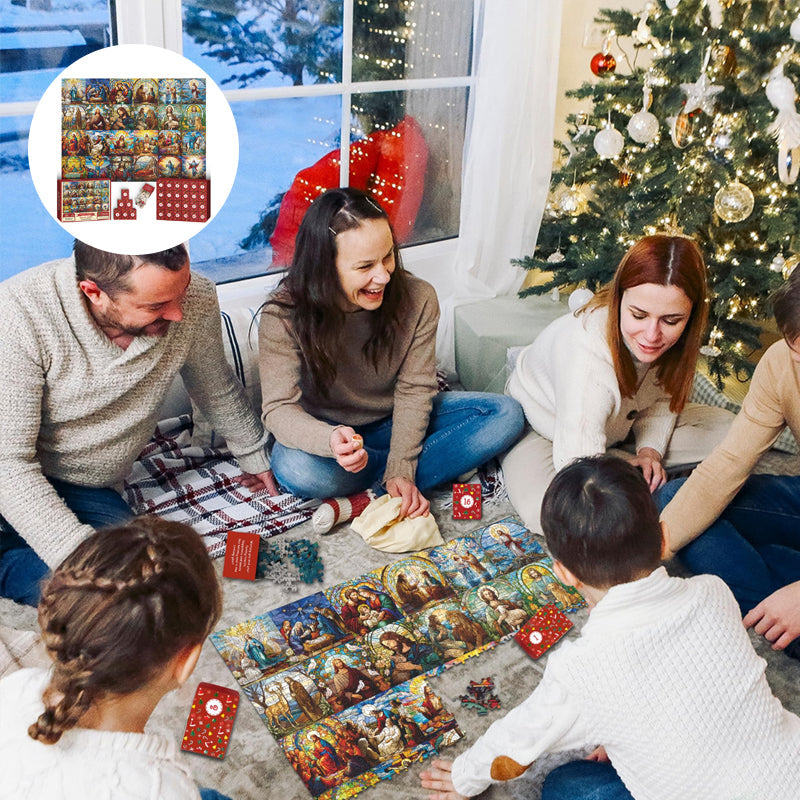 Norvo | Livet til Jesus Jule Advent Kalender Puslespill 1000 Biter