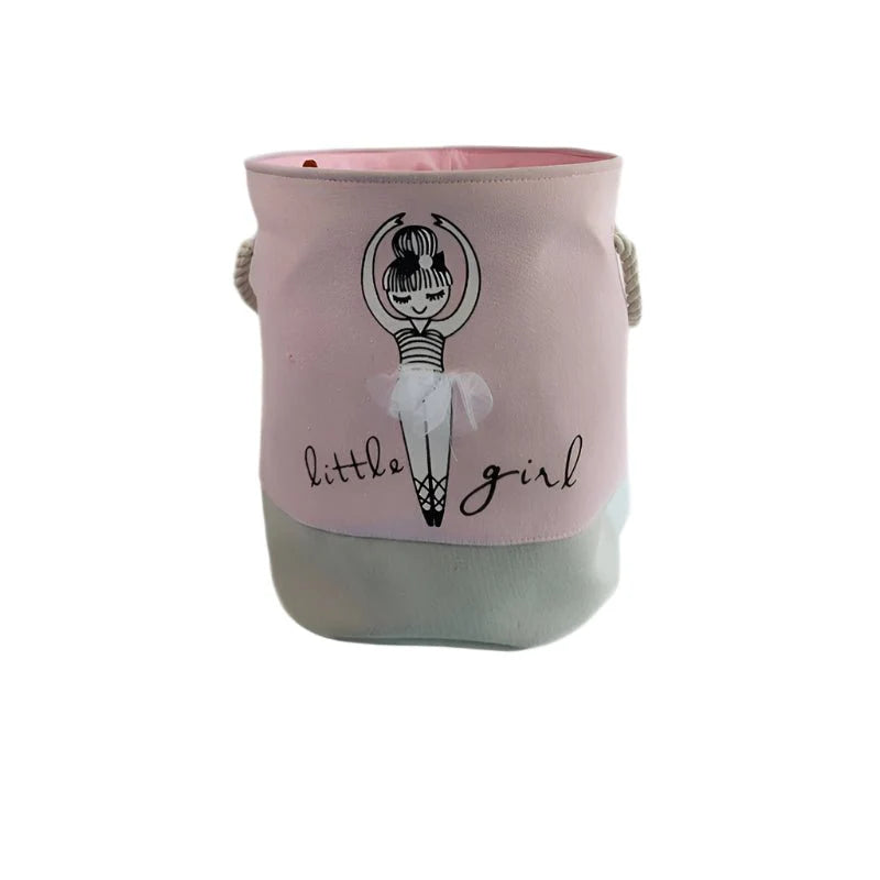 Norvo | Sammenleggbar Oppbevaringskurv for Babyleker og Klær – Holdbar Lerret Organisator med Håndtak – Plassbesparende Design for Barnerom