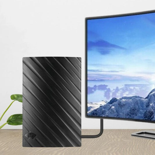 Norvo | 4K Innendørs TV-antenn | 600-mils rekkevidde, Plug & Spill installasjon for gratis HD-kanaler