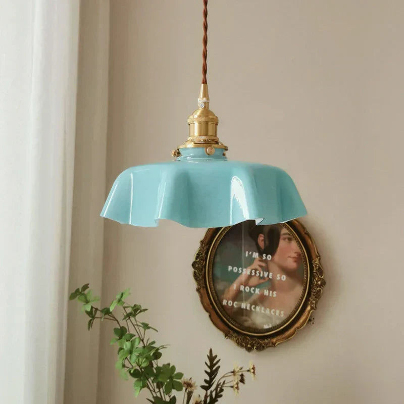 Frendorf | Fransk Messing Pendellampe - BrassChic