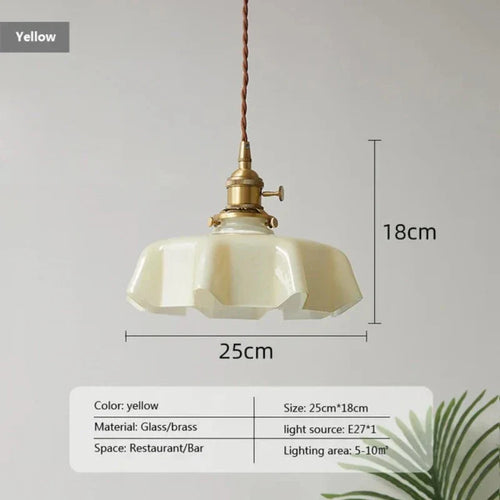 Frendorf | Fransk Messing Pendellampe - BrassChic