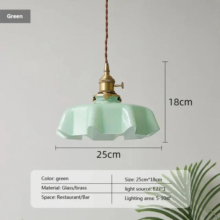 Frendorf | Fransk Messing Pendellampe - BrassChic
