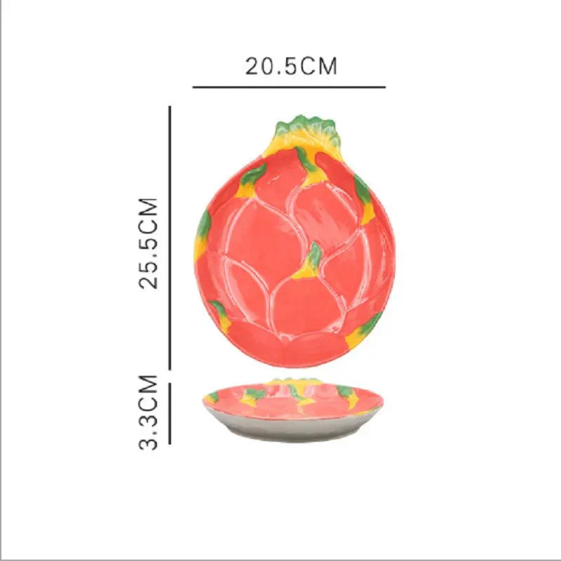 Norvo | Vegetabilske Former Keramisk Salatplate