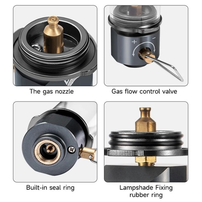 Norvo | Bærbar gasslampe med justerbar lysstyrke