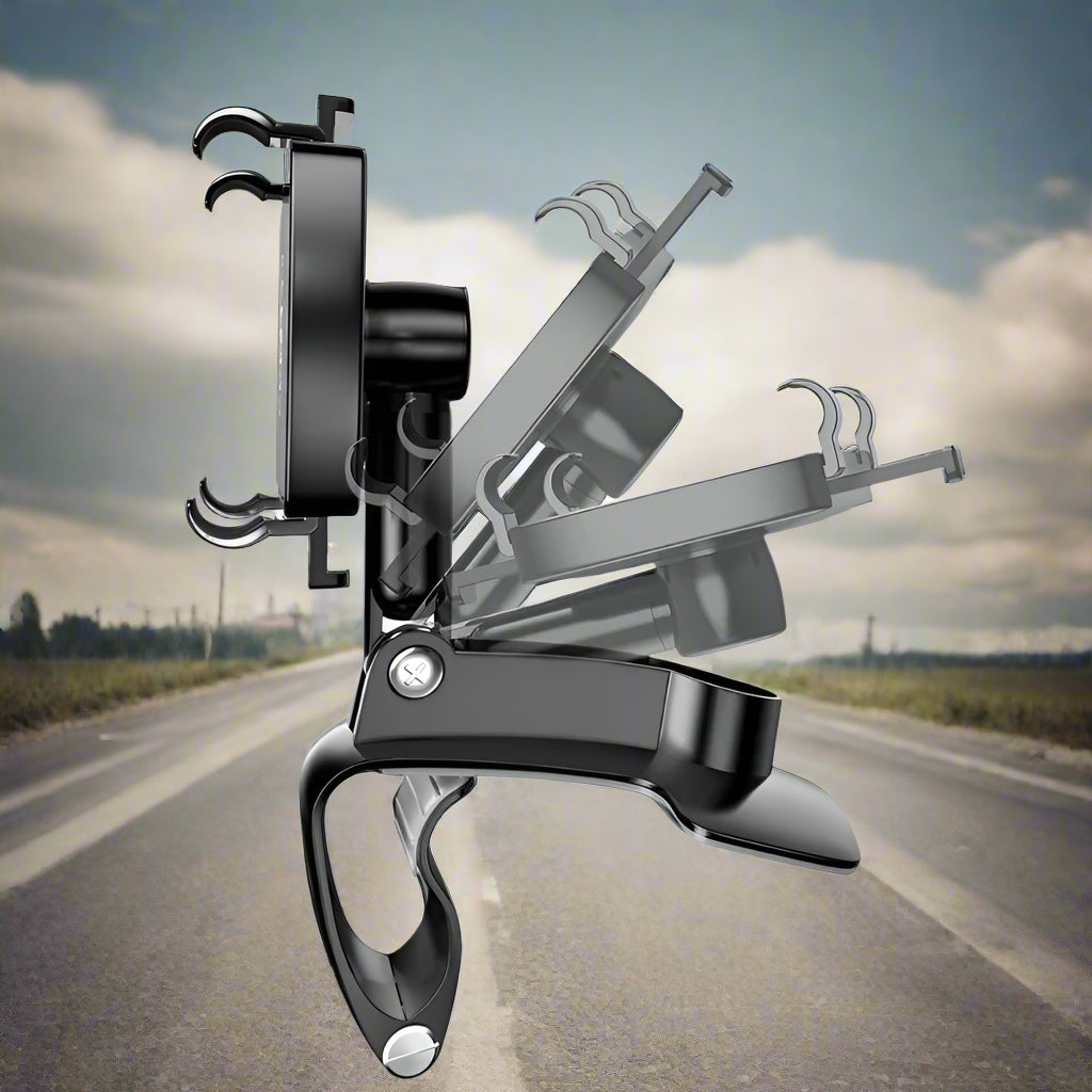 Norvo | Biltelefonholder med justerbar feste for dashbord og vindu - Universal passform for smarttelefoner og GPS-enheter