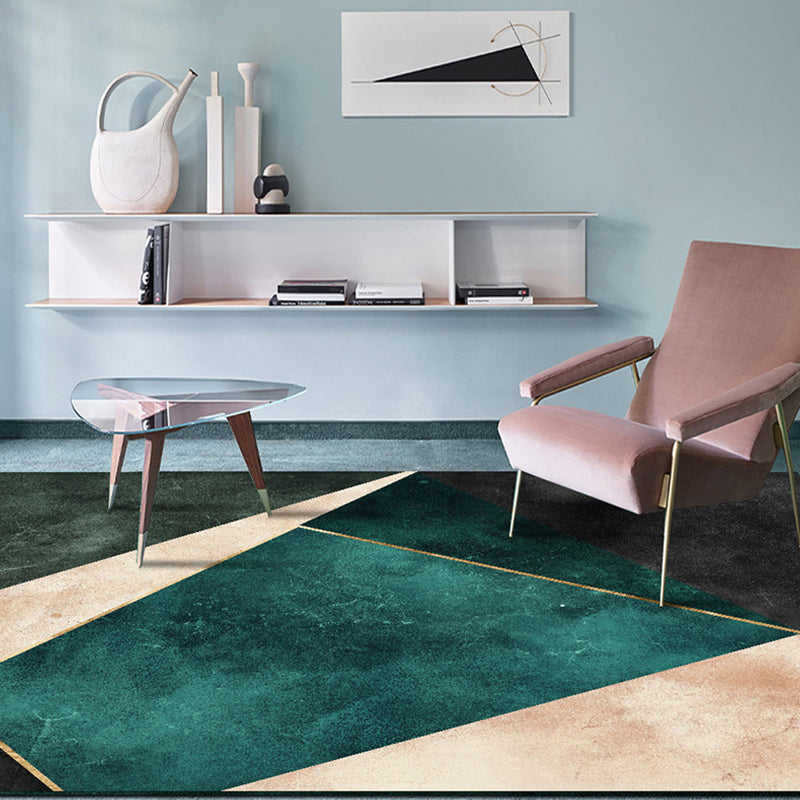 Norvo | Flatt teppe Geometrisk Polyester Vaskbar Anti-skli