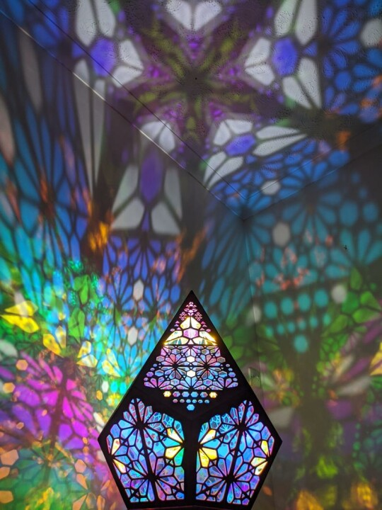 Frendorf | Glassert-I-Lede Stil LED Bordlampe - LumiAura