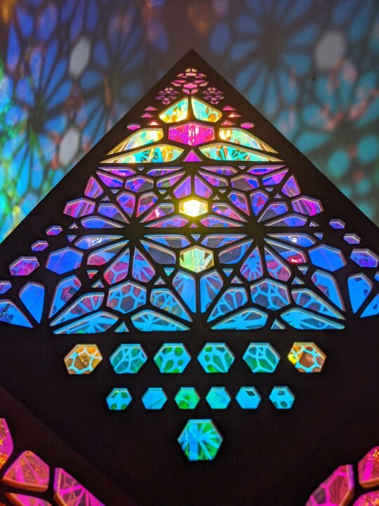 Frendorf | Glassert-I-Lede Stil LED Bordlampe - LumiAura