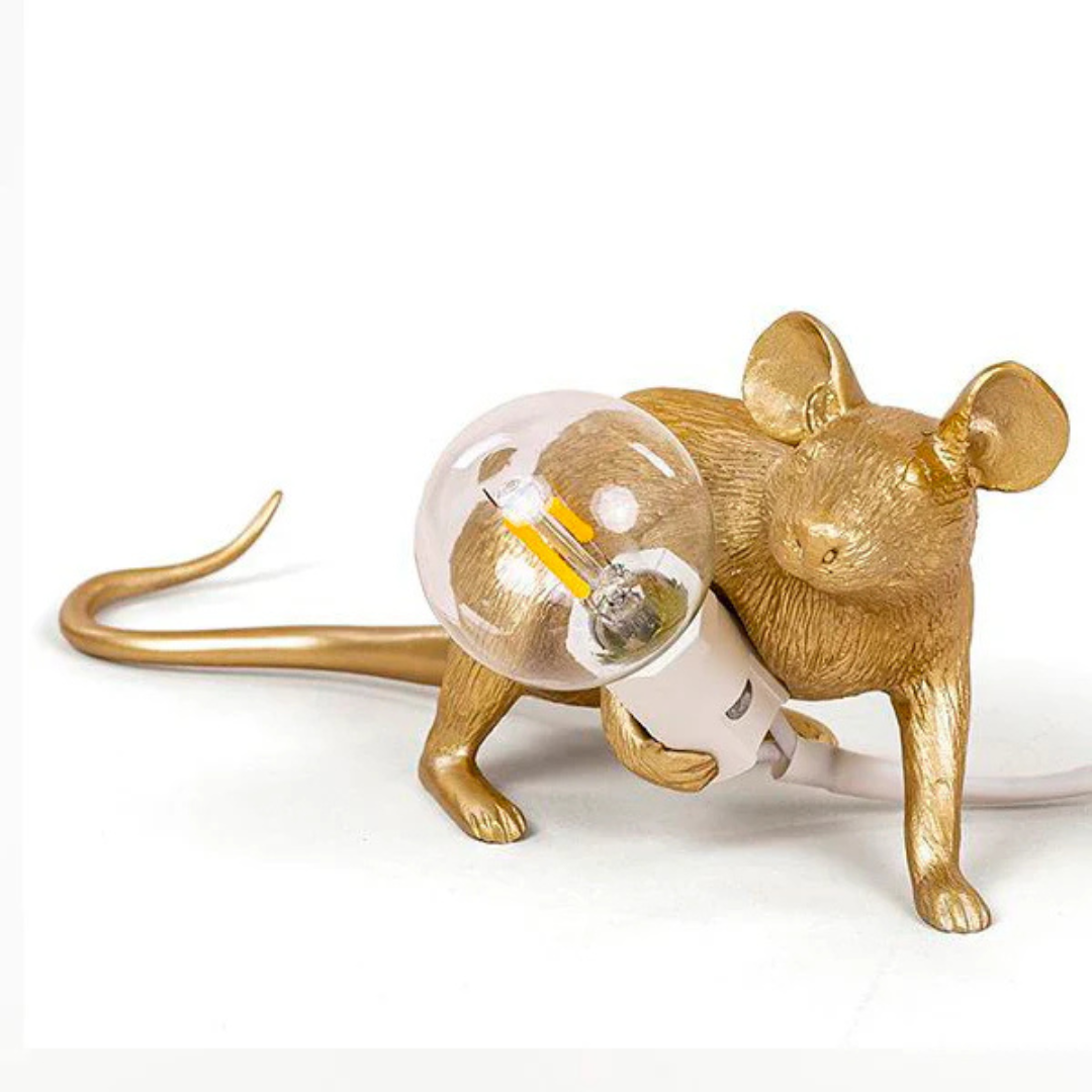 Norvo | LED Harpiks Mus Bordlampe Moderne Belysning