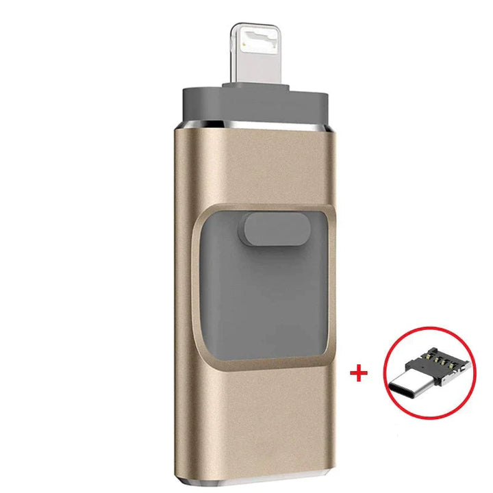 Norvo | DataFlex 4-i-1 Minnepinne – USB-lagring for telefon, nettbrett og PC