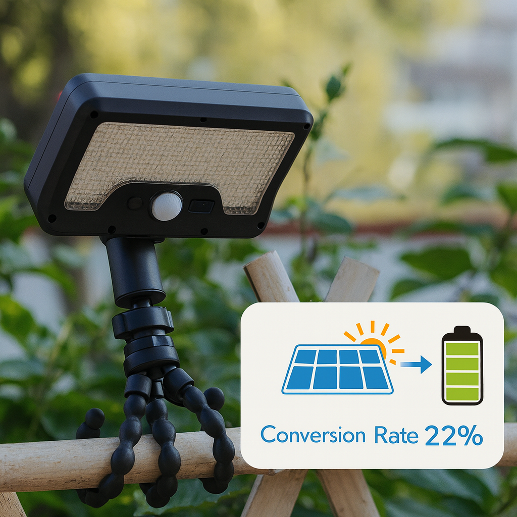 Norvo | Fleksibel Stativ Solcelledrevet Bevegelsessensor Utendørs Lys