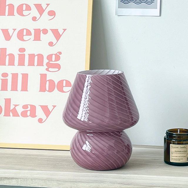 Norvo | LED Skrivebordslampe i Soppshape laget av Glass