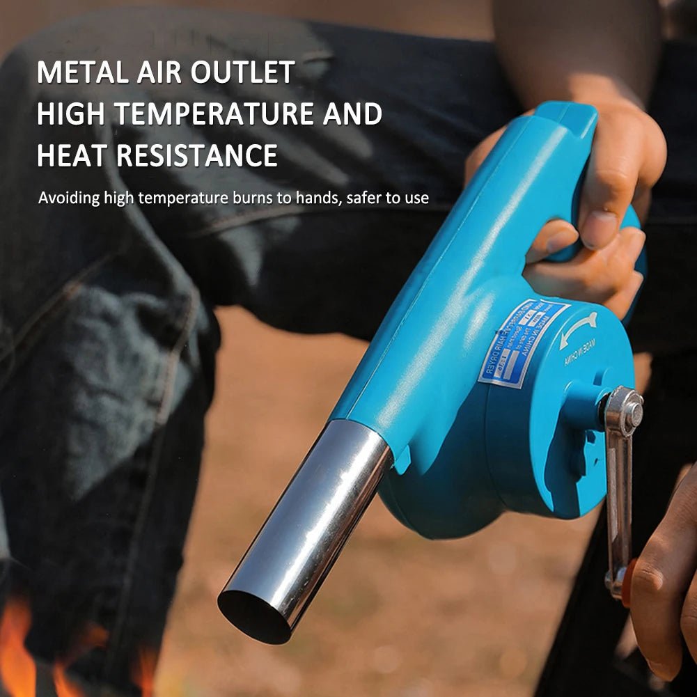 Norvo | GRILLBLOW – Bærbar Håndsveiv BBQ Vifte for Utendørs Matlaging