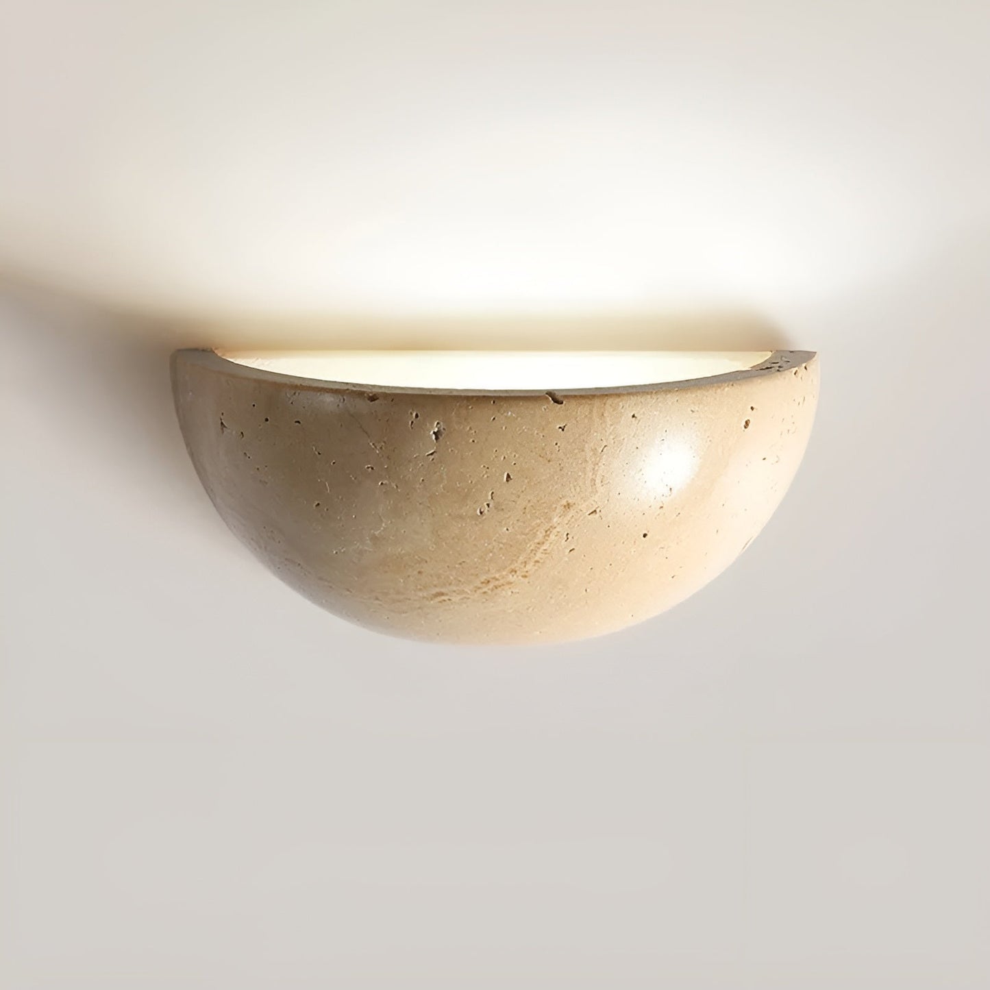 Frendorf | Halvrund LED Wabi-Sabi Vegglampe - ZenGlow