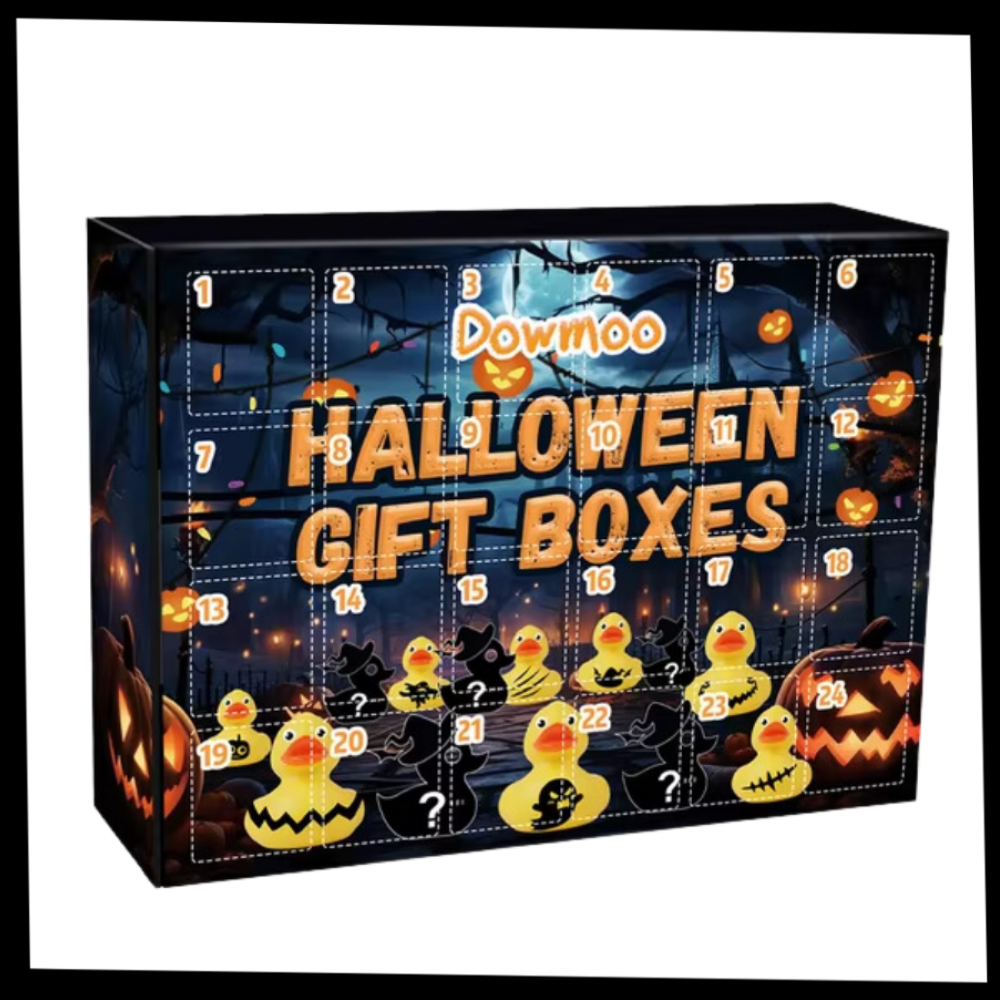 Andejulekalender med Halloween- og Juletema
