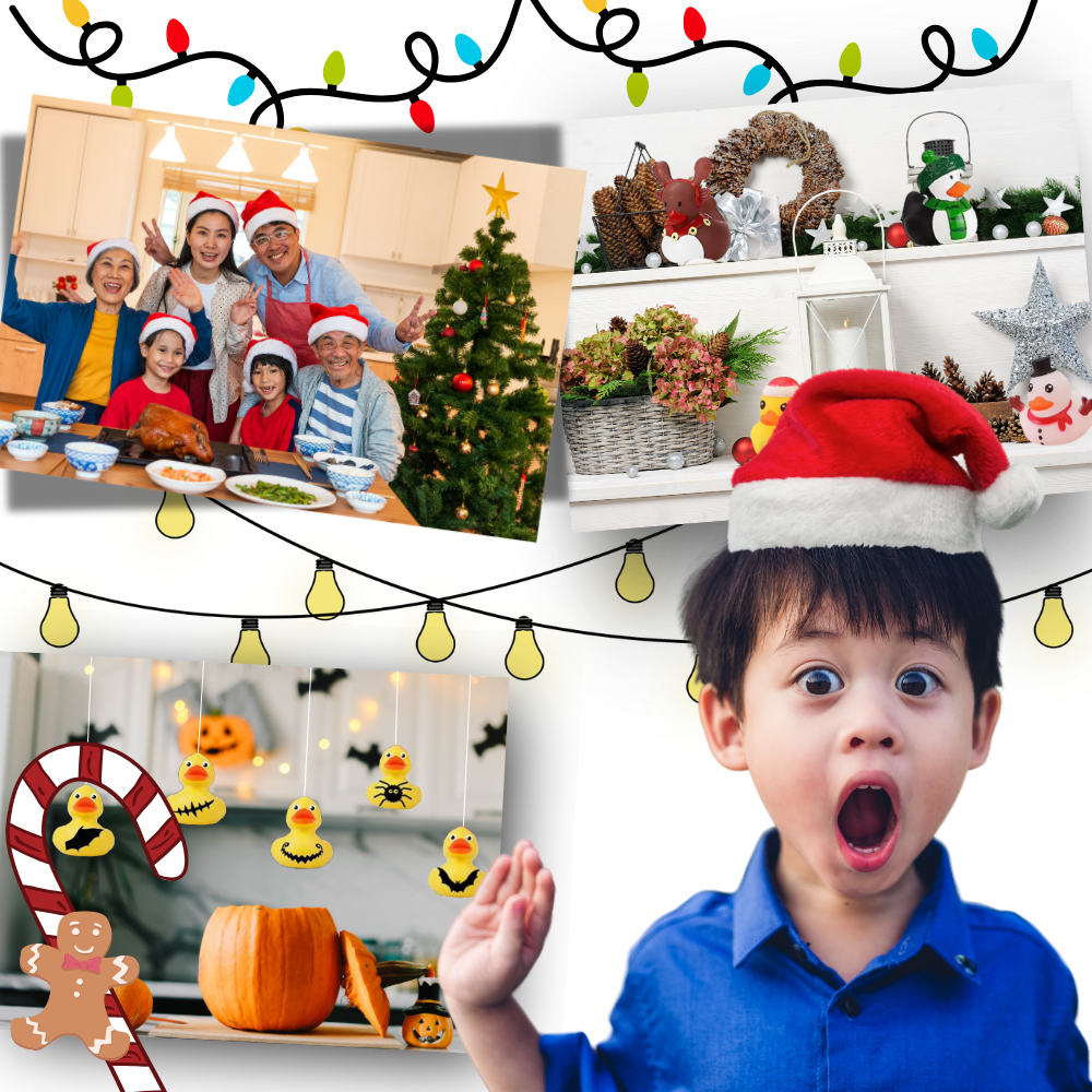 Andejulekalender med Halloween- og Juletema