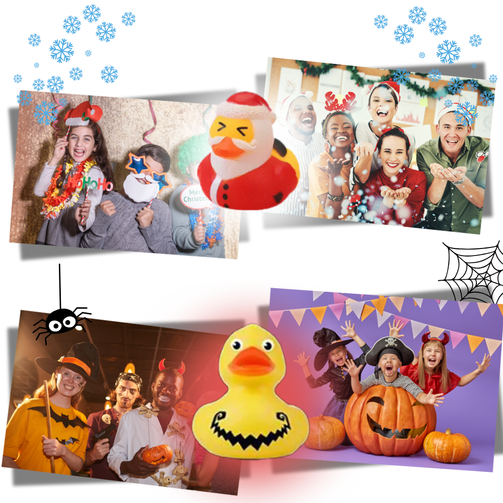 Andejulekalender med Halloween- og Juletema