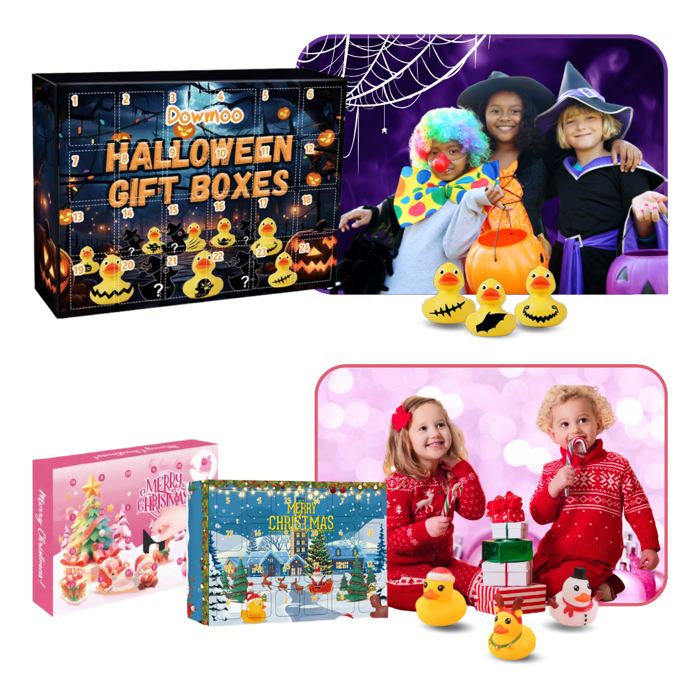 Andejulekalender med Halloween- og Juletema