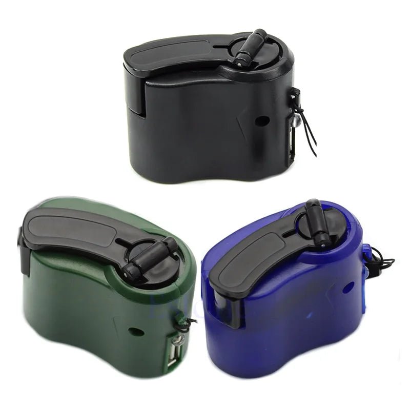 Norvo | HandCrank Lader – Bærbar USB Nødlader for Utendørs Overlevelse