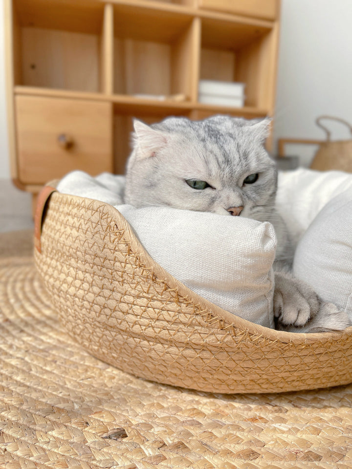 Håndlaget Komfortabel Katt Seng - LuxeSnooze Norvo