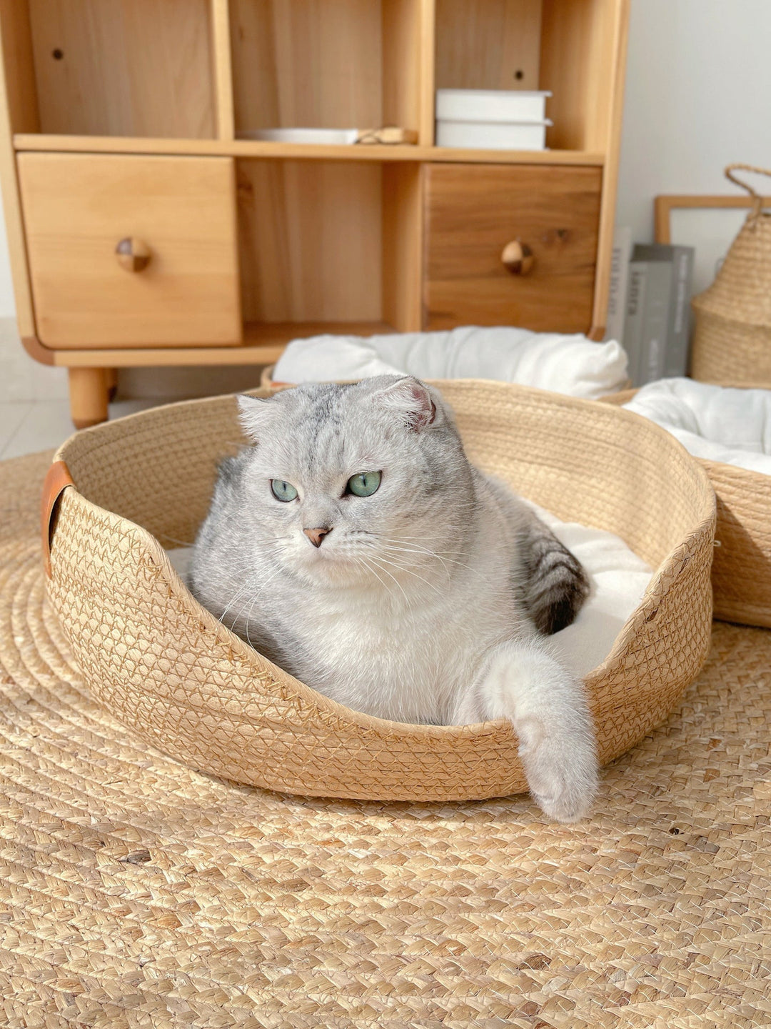 Håndlaget Komfortabel Katt Seng - LuxeSnooze Norvo