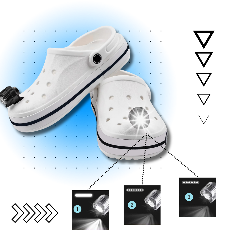 Håndfrie Vanntette Crocs-Lys