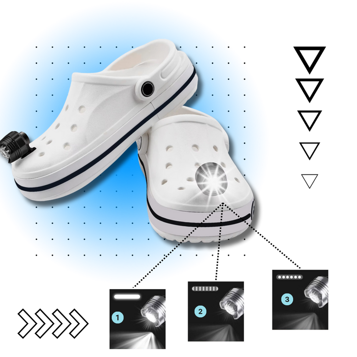 Håndfrie Vanntette Crocs-Lys