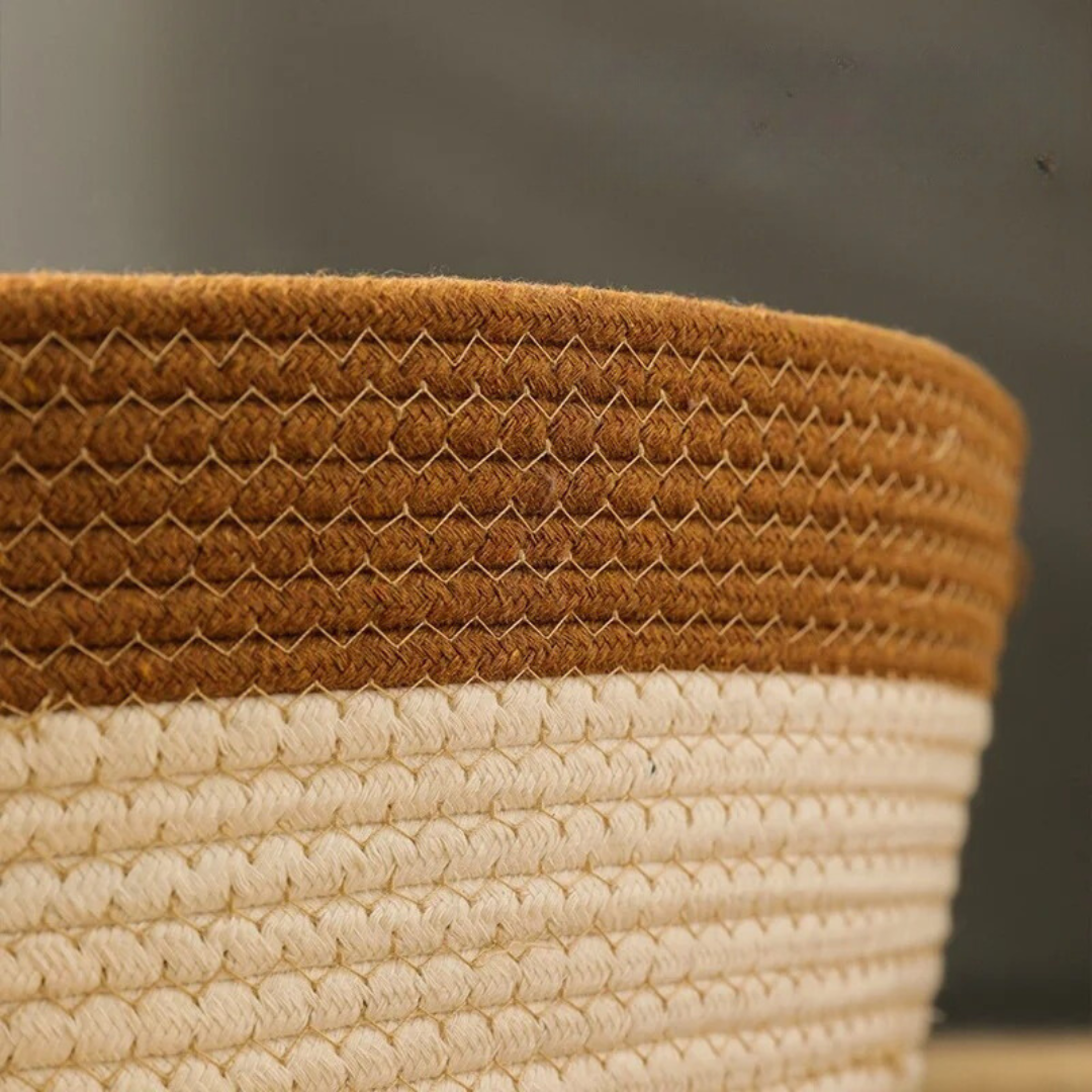 Håndvevd bomull tau seng for katter - CozyNest Norvo